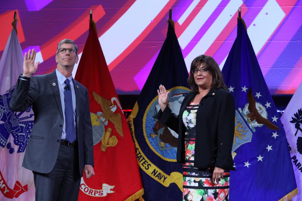 Cindy Lincicome, F.SAME, was sworn-in as 103rd SAME National President