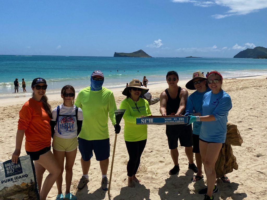 Honolulu Post provided volunteers to support a microplastics beach cleanup to celebrate Earth Day in April.
