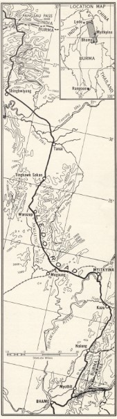 map of the Ledo Road