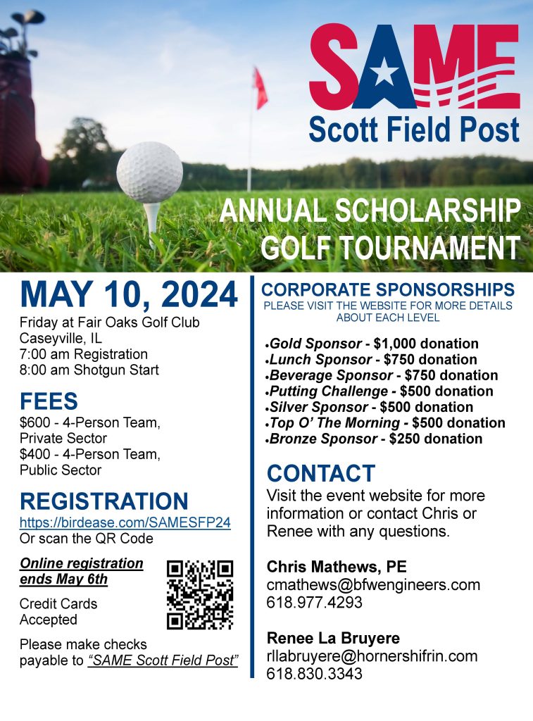 Scott Field Post Annual Scholarship Golf Tournament - SAME