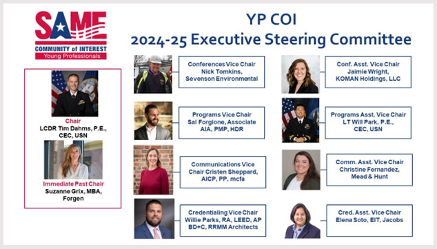 SAME Young Professionals Community of interest (YP COI) 2024-25 Executive Steering Committee