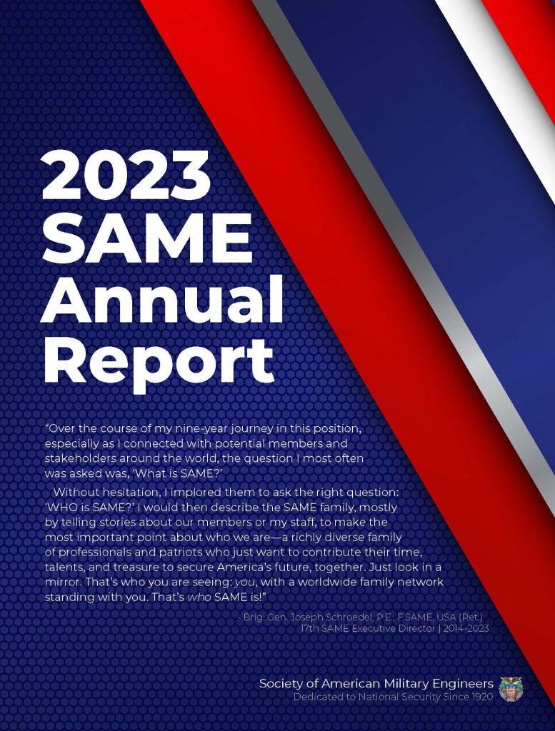 SAME Annual Report cover 2023